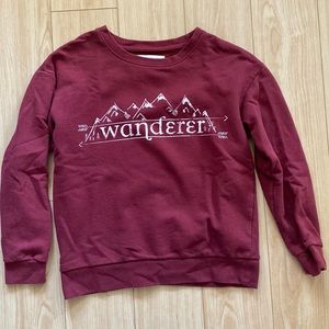Bluenotes Burgundy Graphic Crewneck